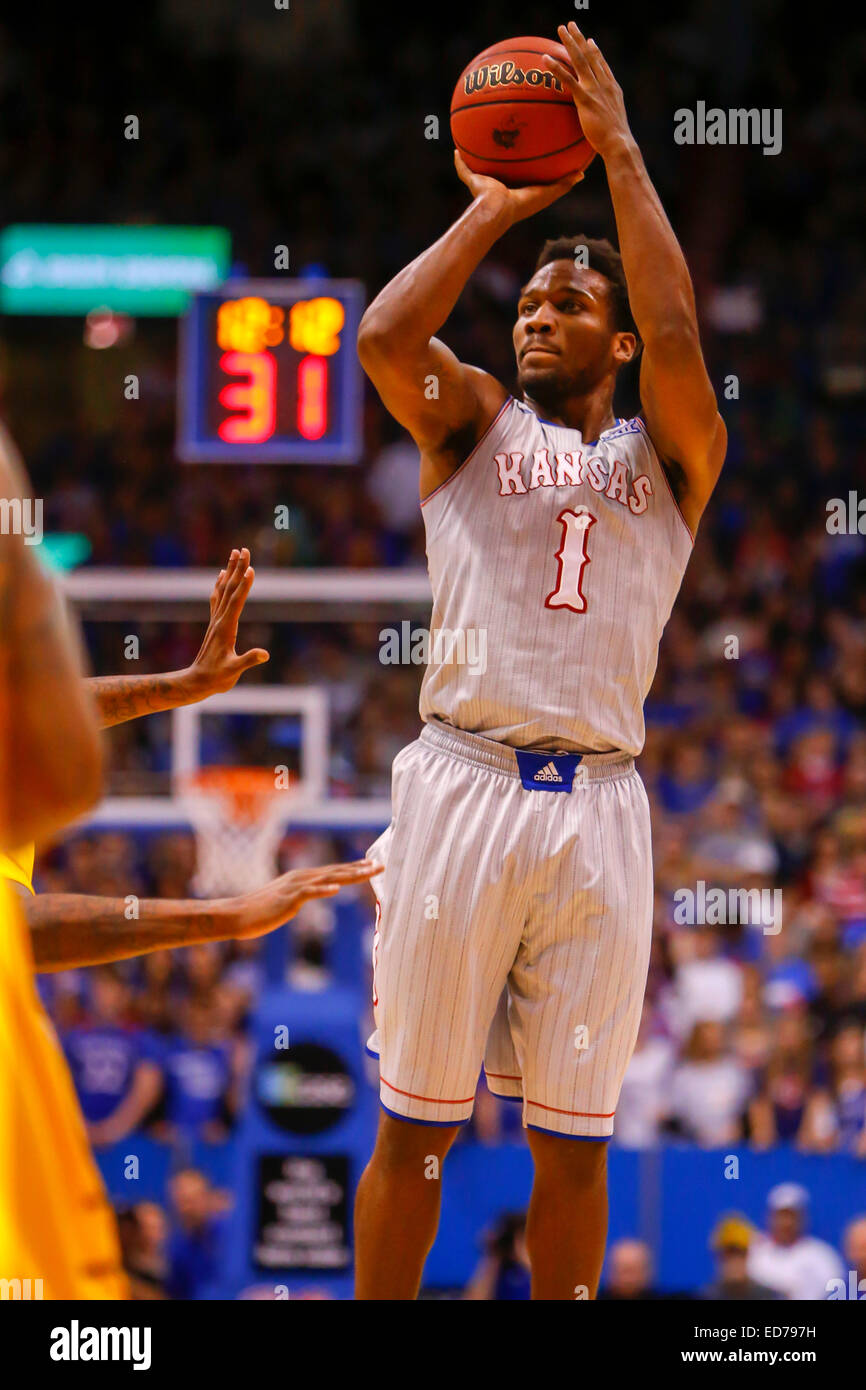 December 30, 2014 Wayne Selden Jr. 1 of the Kansas Jayhawks takes a