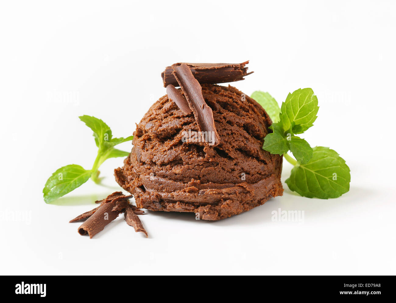 Scoop of chocolate ice cream Stock Photo - Alamy