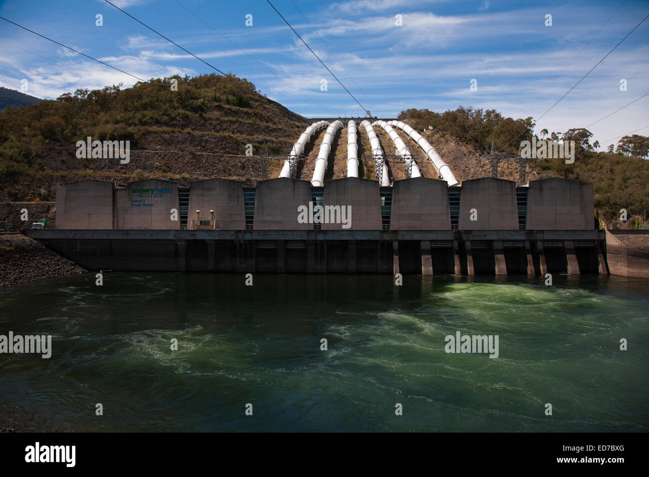 Tumut 3 Power Station Talbingo Snowy Mountains NSW Australia Stock Photo