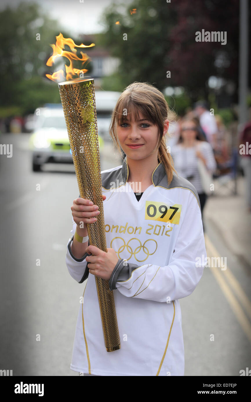 Olympic torch relay Stock Photo Alamy