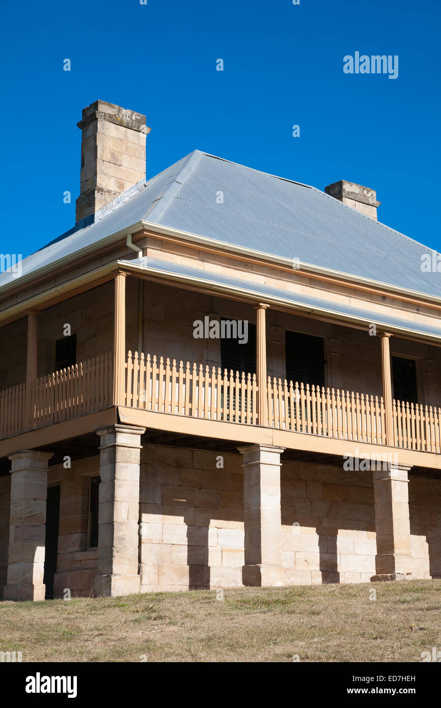 St Bernard's Presbytery in the Pioneer Village of Hartley in the Blue Mountains NSW Australia Stock Photo