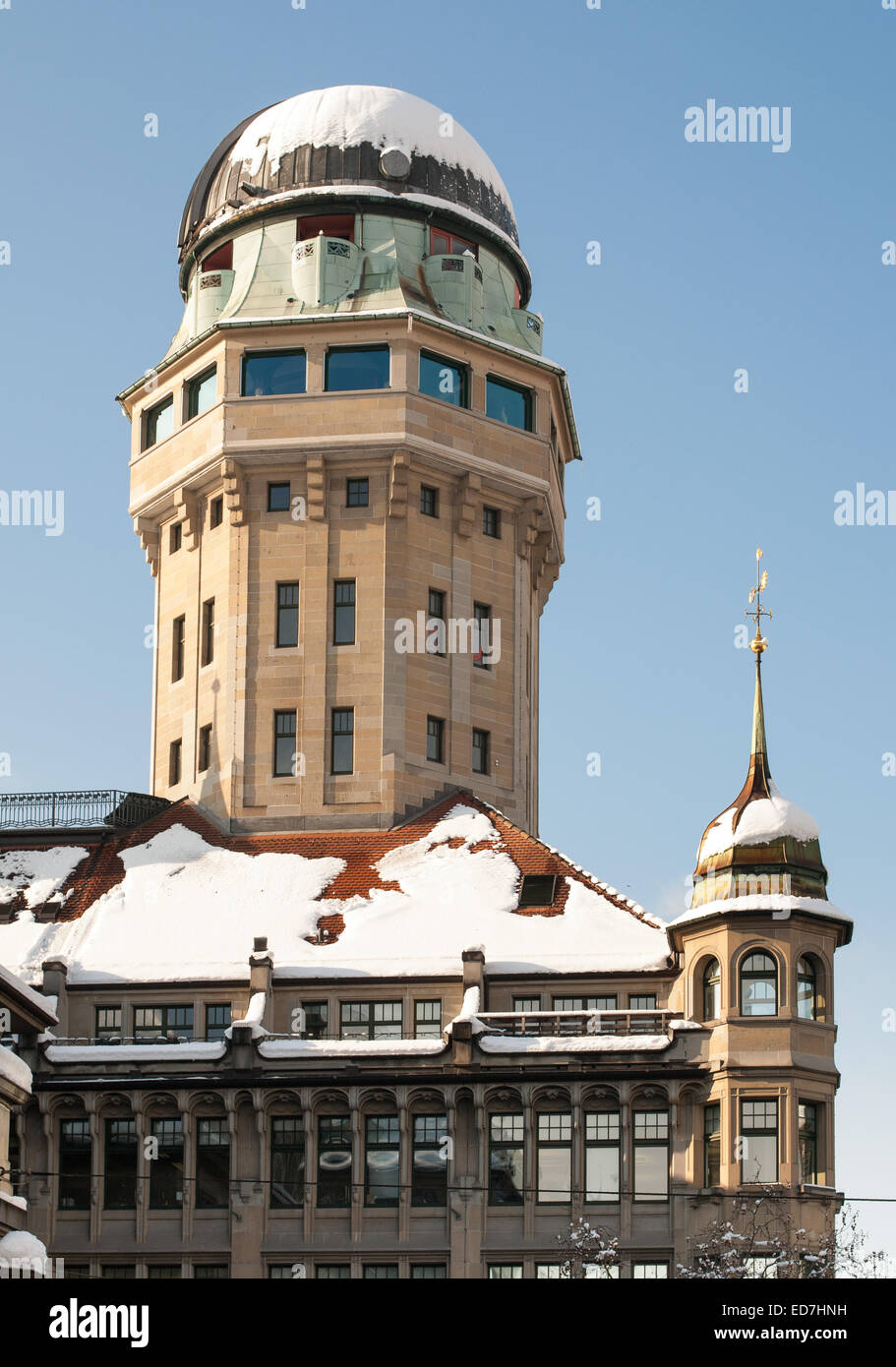 Jules Verne bar and observatory Zurich Stock Photo