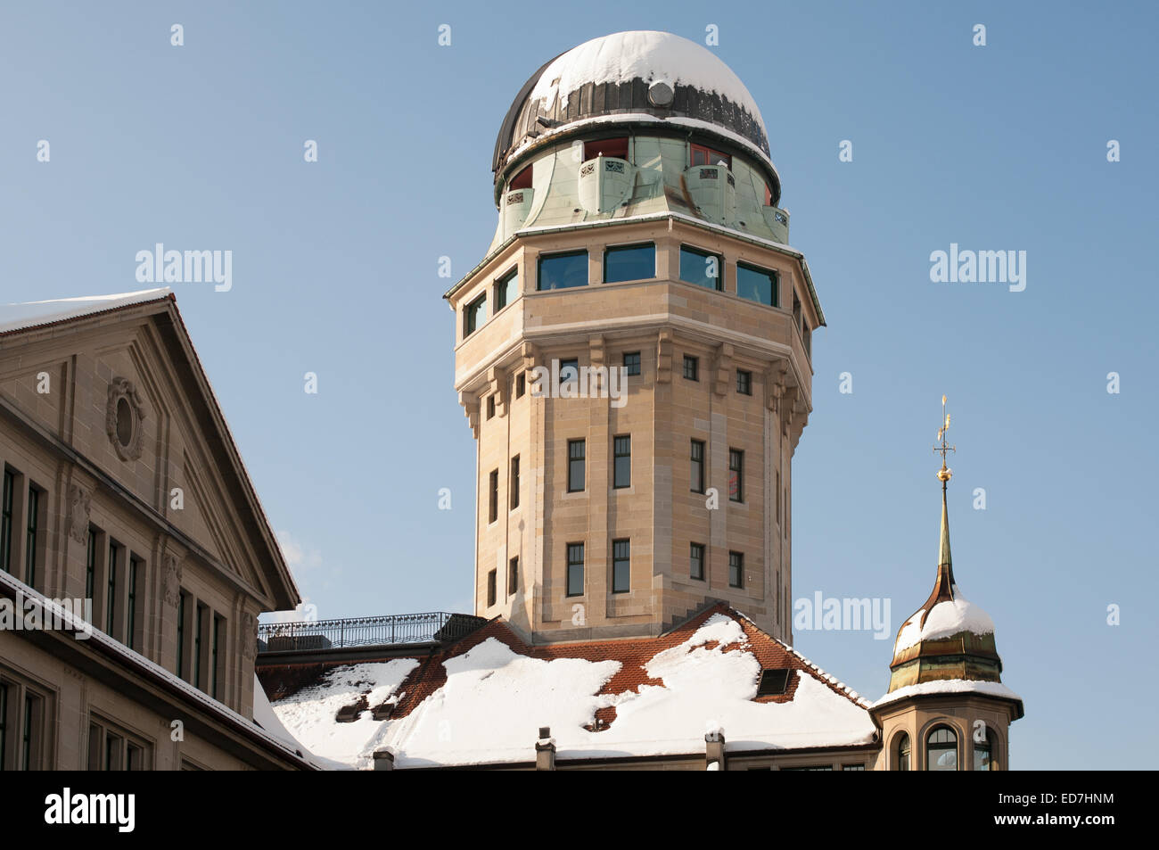 Jules Verne bar and observatory Zurich Stock Photo