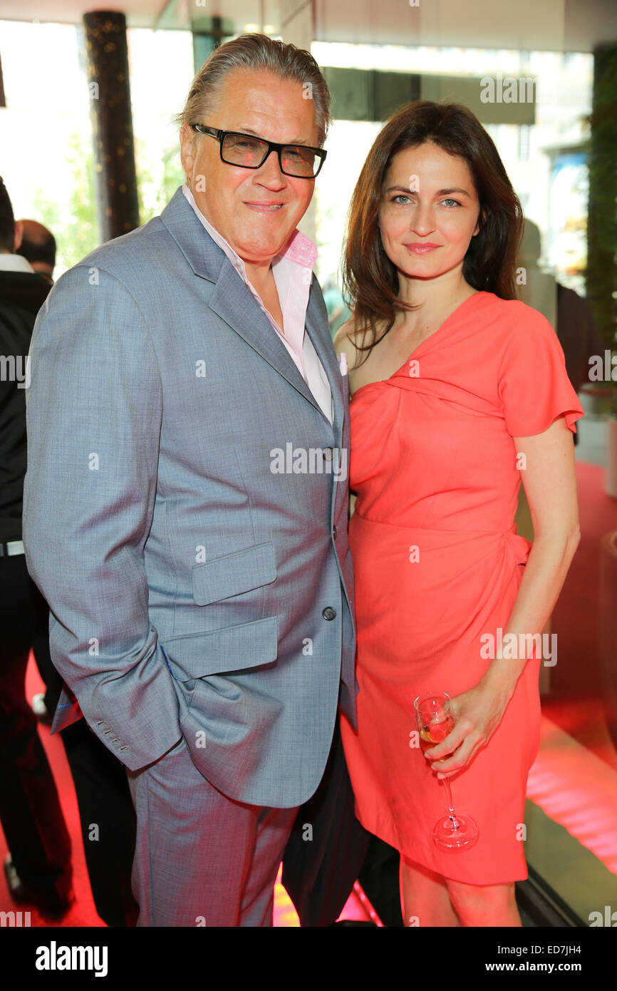 Celebrities attending the 16th annual summer party of the agencies Reuter and Scenario during Munich Film Festival at Hugo's restaurant.  Featuring: Michael Brandner,Erika Marozsan Where: Munich, Germany When: 28 Jun 2014 Stock Photo