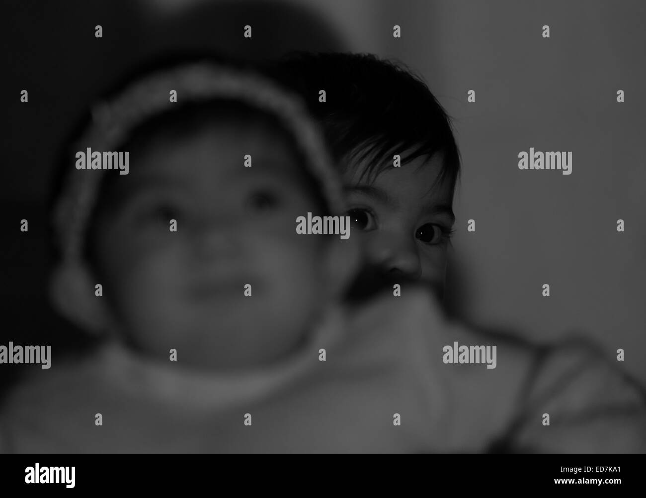 Indian babies Black and White Stock Photos & Images - Alamy