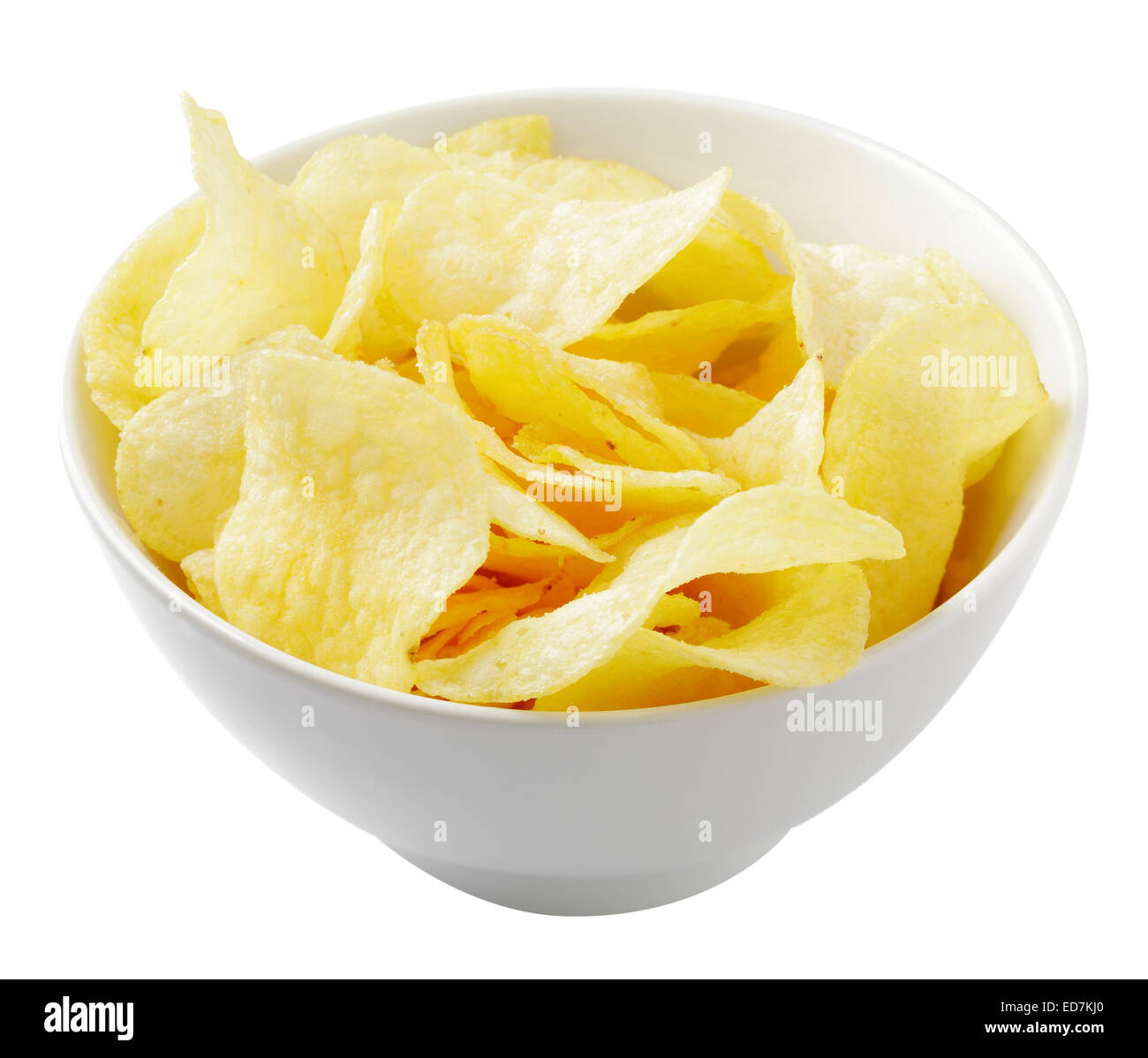 potato crisps / potato chips Stock Photo