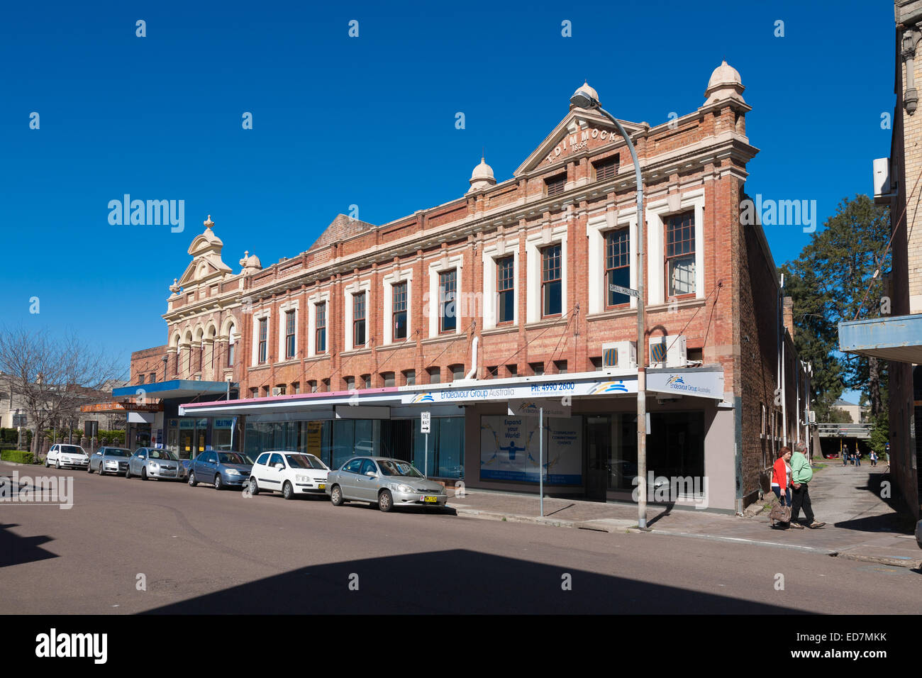 Prominent historical architectural featured retail building at Maitland