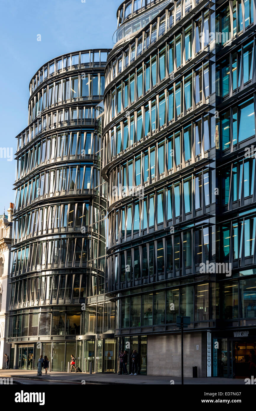 60 Holborn Viaduct, also known as Sixty London, is a modern office development in the City of London, London's financial distric Stock Photo