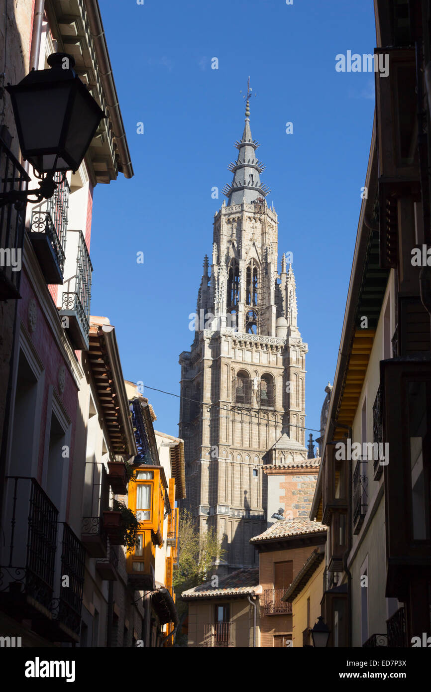 Toledo, Castilla–La Mancha, Spain.  The Primate Cathedral of Saint Mary of Toledo. Stock Photo