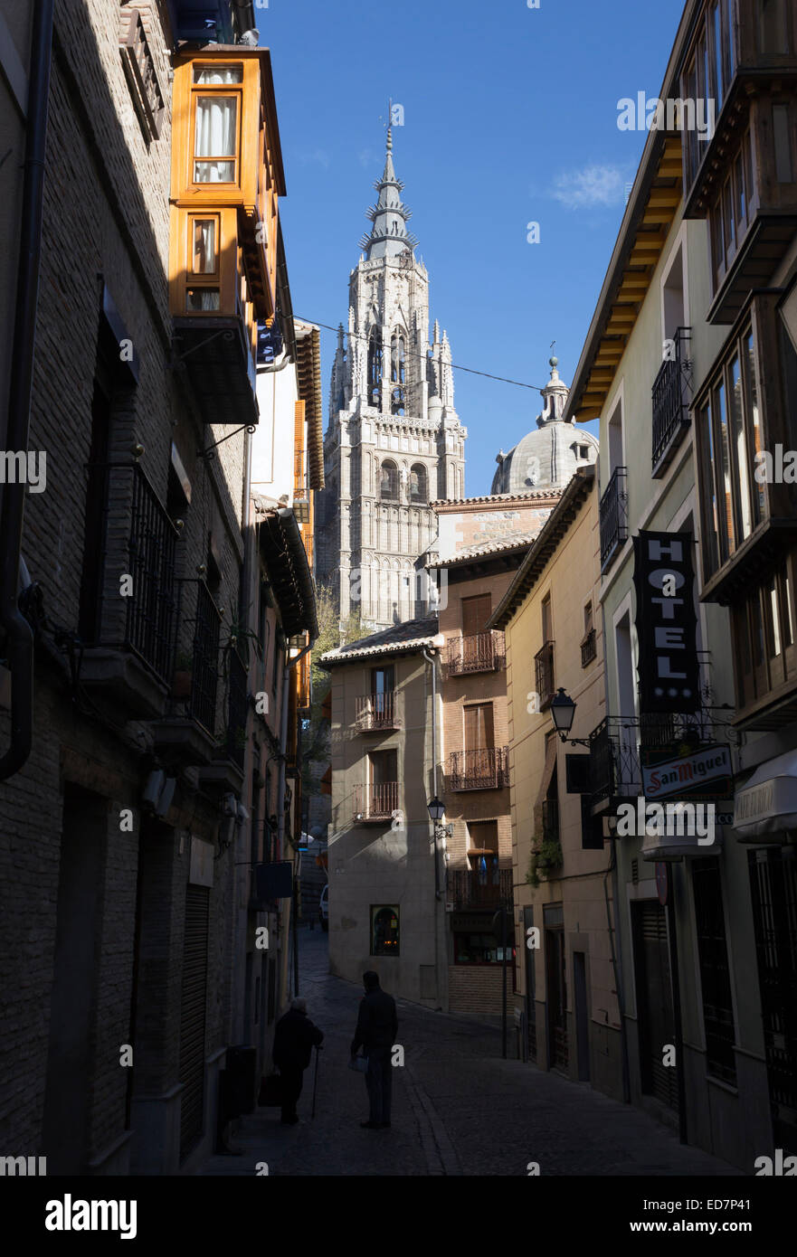 Toledo, Castilla–La Mancha, Spain.  The Primate Cathedral of Saint Mary of Toledo. Stock Photo