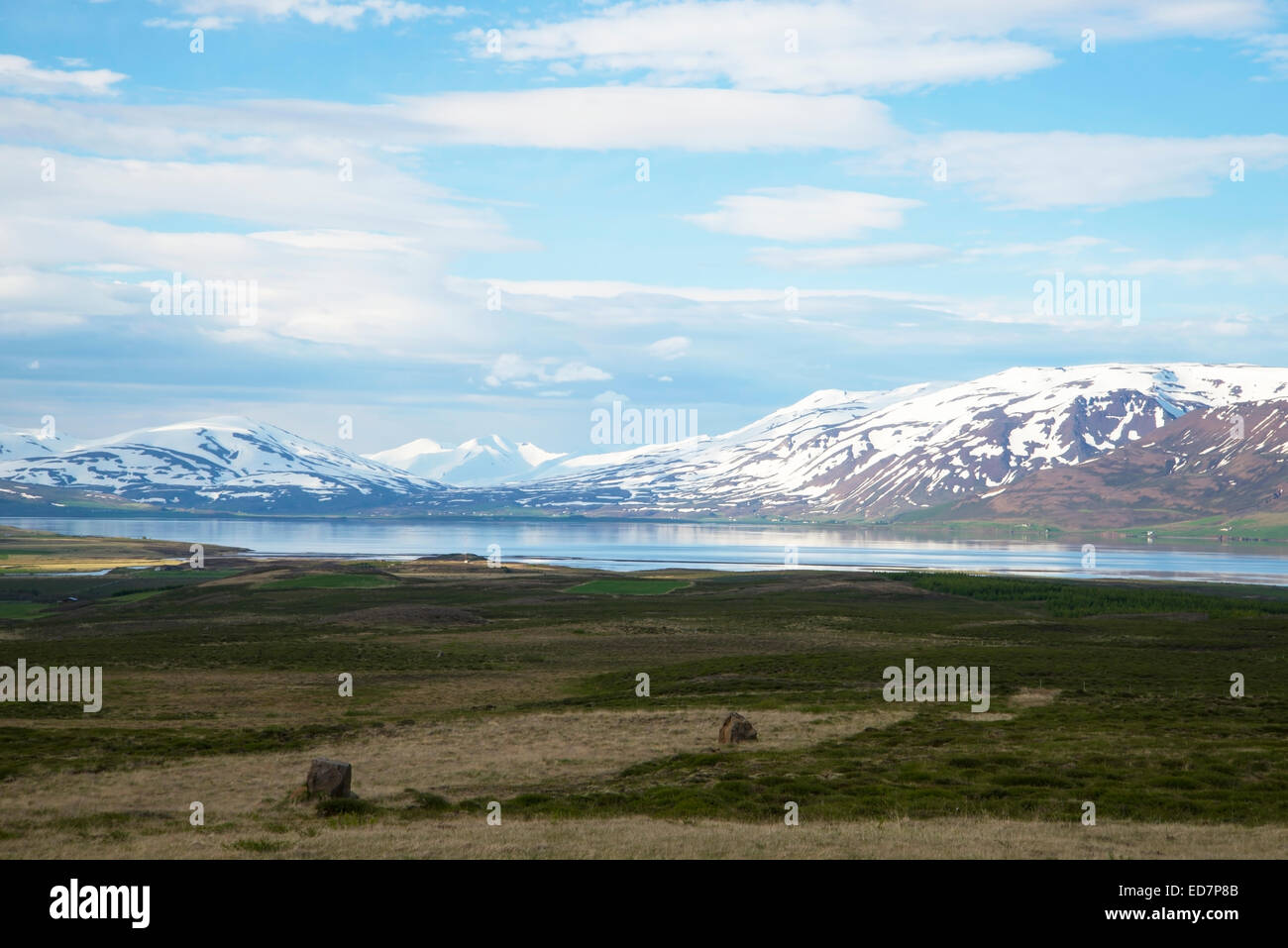 Varied scenic features of Iceland Stock Photo
