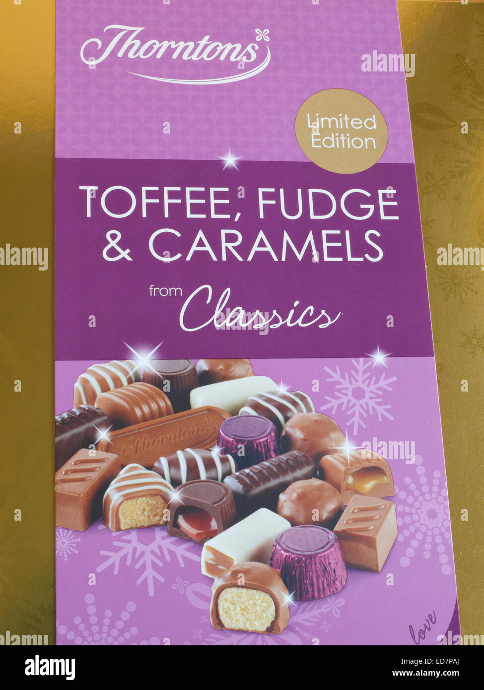 Thorntons chocolate in a gift box Stock Photo Alamy