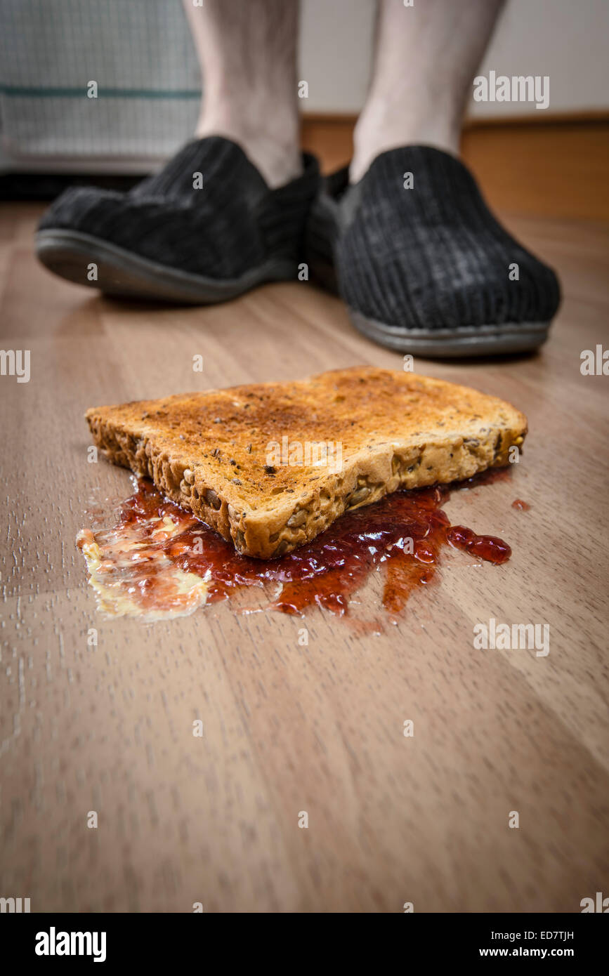 Toast butter side down hires stock photography and images Alamy