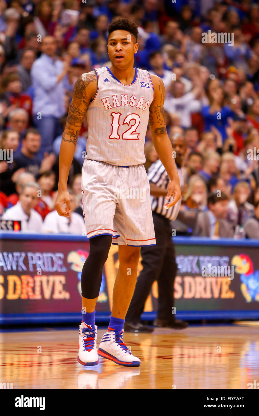 December 30, 2014: Kelly Oubre Jr. #12 of the Kansas Jayhawks in action  during the NCAA