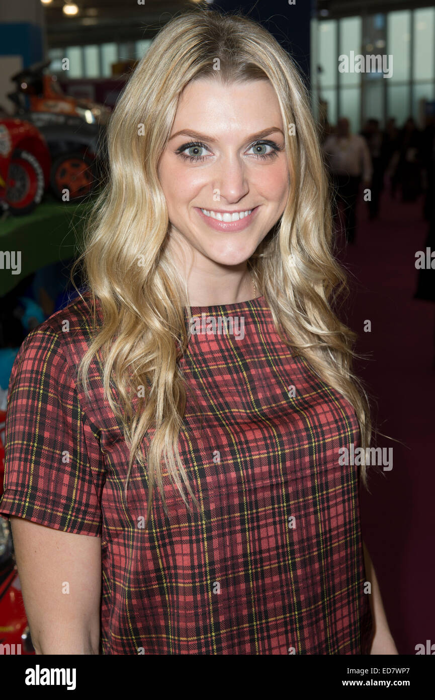 TV presenter and personality Anna Williamson at the International Toy Fair, London. Stock Photo