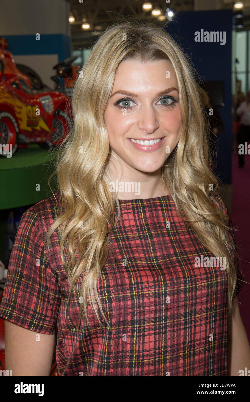 TV presenter and personality Anna Williamson at the International Toy Fair, London. Stock Photo