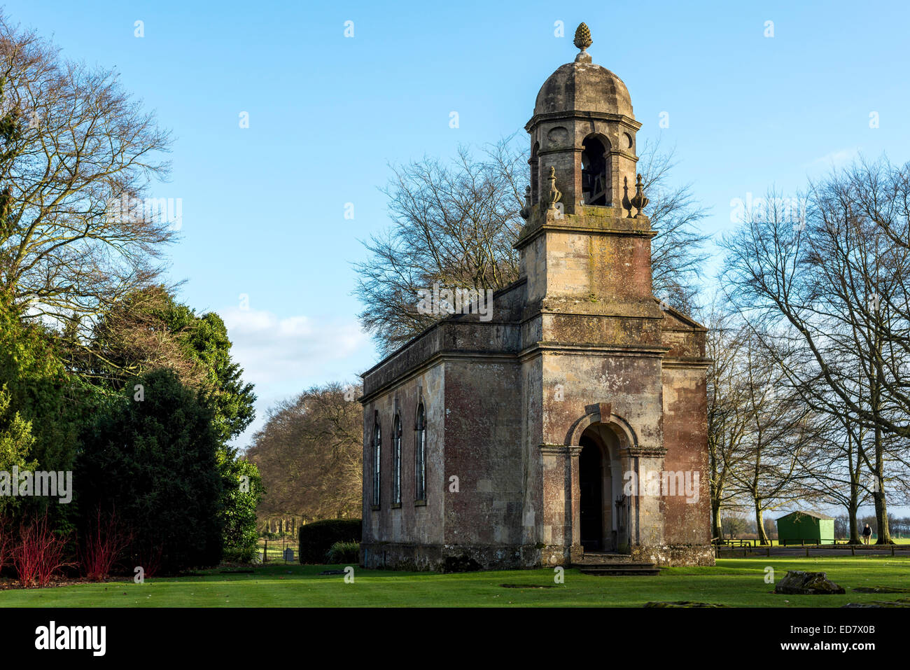 The Church of St Margaret, a private chapel attached to Babington House, a private members club, Somerset founded by Nick Jones Stock Photo