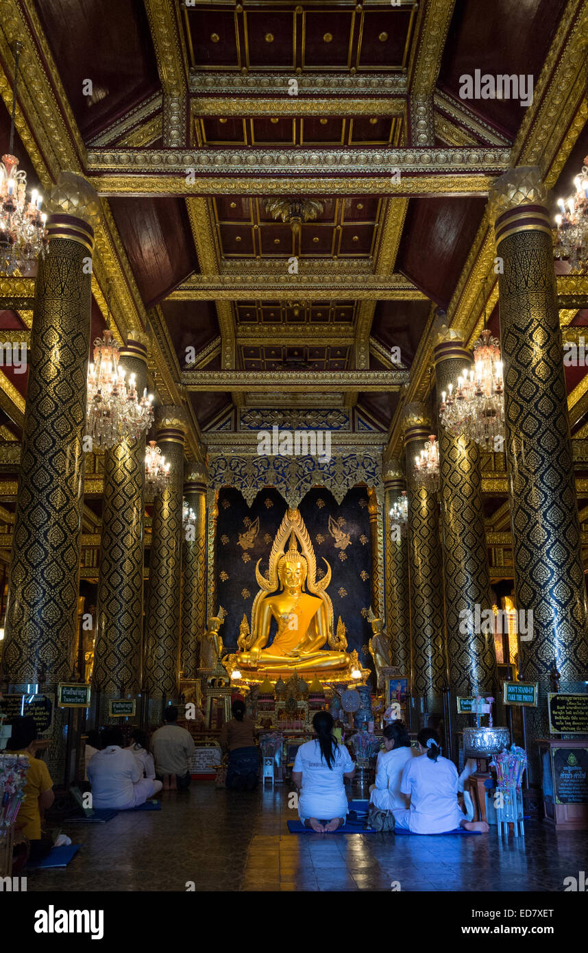 The famous Chinnarat Buddha statue in Phitsanulok, Thailand Stock Photo