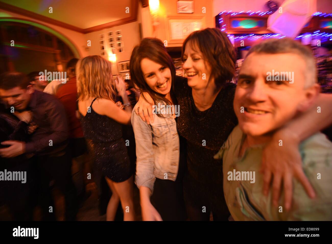 Aberystwyth Rave Aberystwyth, Wales, UK. 31st December, 2014. New Year's Eve Revellers ...