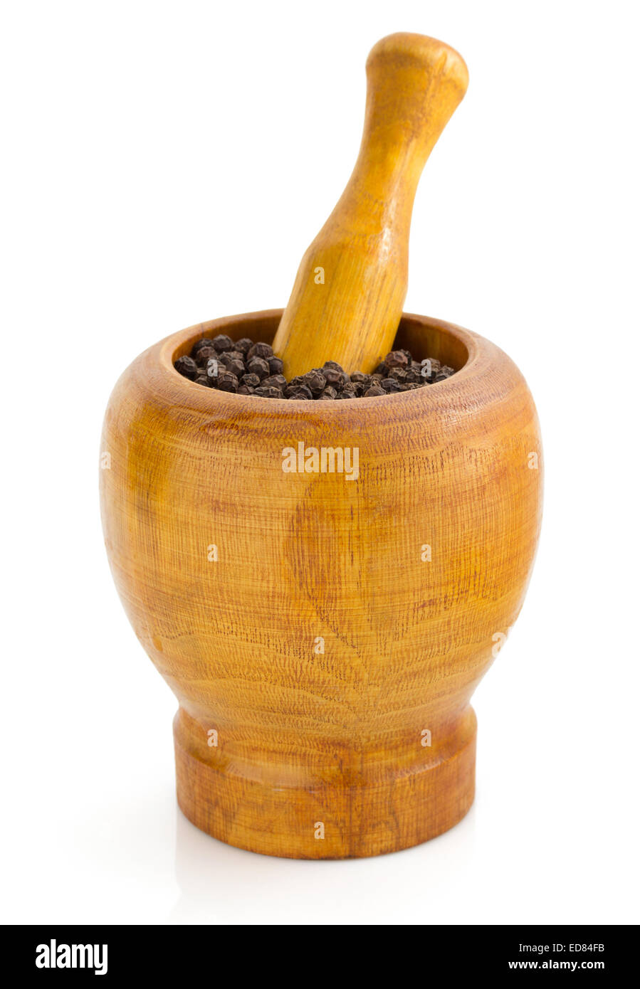 mortar with pestle on white background Stock Photo Alamy