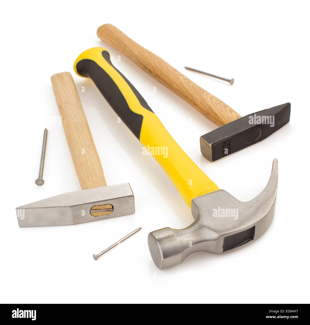 hammer tool isolated on white background Stock Photo - Alamy