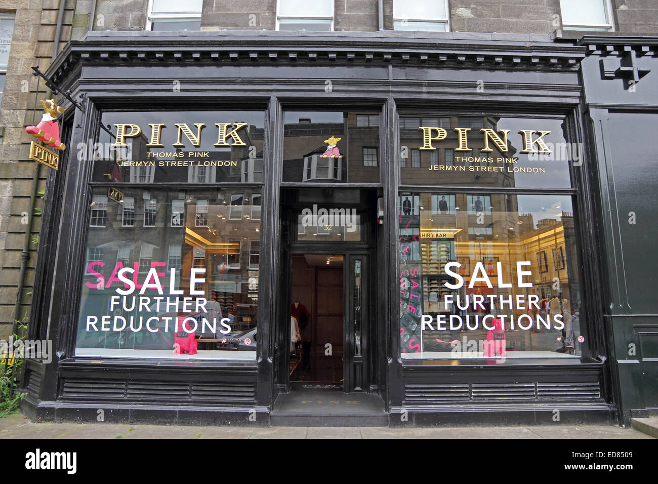 Thomas Pink store, Castle Street, Edinburgh, Scotland Stock Photo