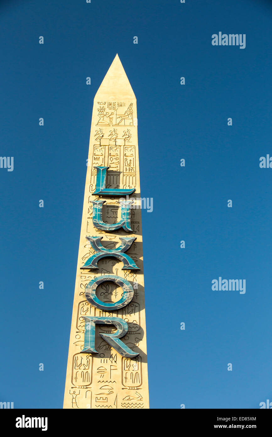 The Luxor needle in Las Vegas, Nevada, USA, probably the most