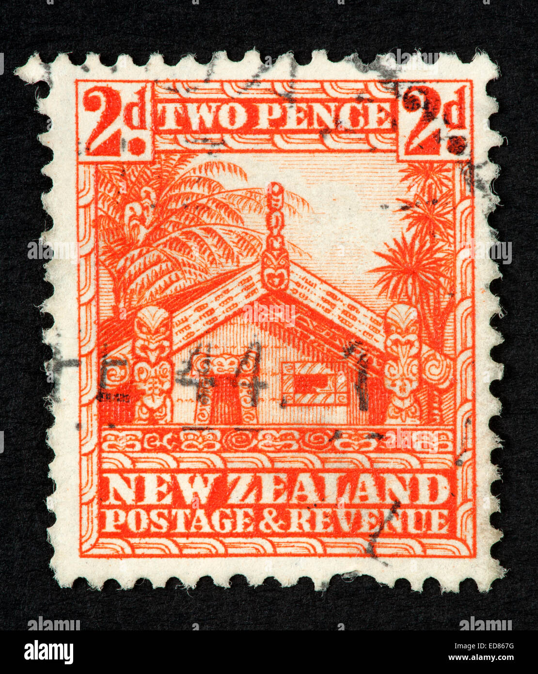 New Zealand postage stamp Stock Photo Alamy