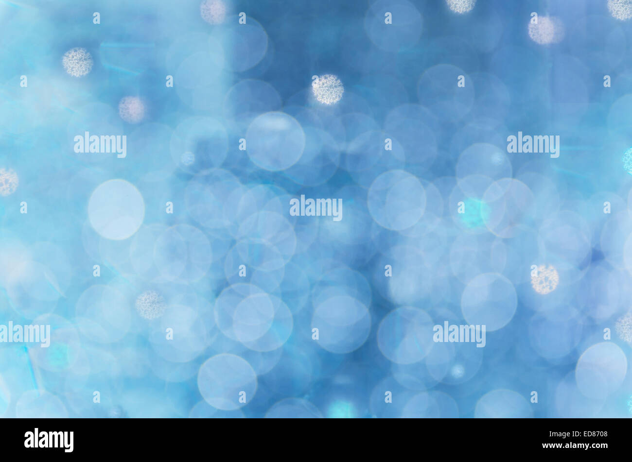 Abstract circular bokeh cold blue background From series Abstract and nature Stock Photo