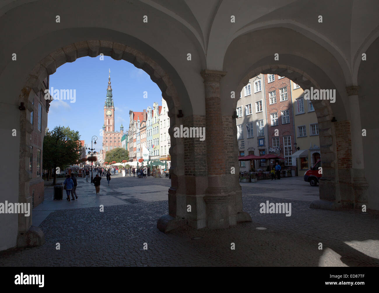 Gdansk, Gdańsk, Dluga Street Stock Photo