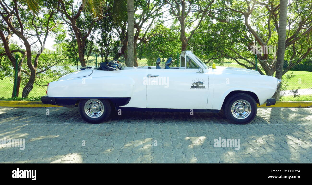 Old American car in Cuba Stock Photo