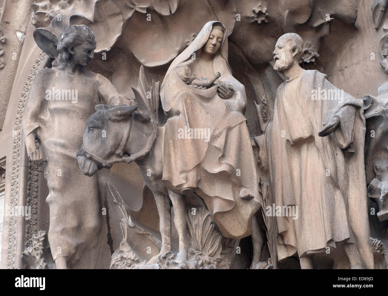 Nativity facade sagrada familia hires stock photography and images Alamy