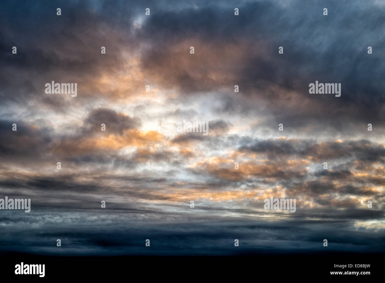 wild skyscape at dusk Stock Photo