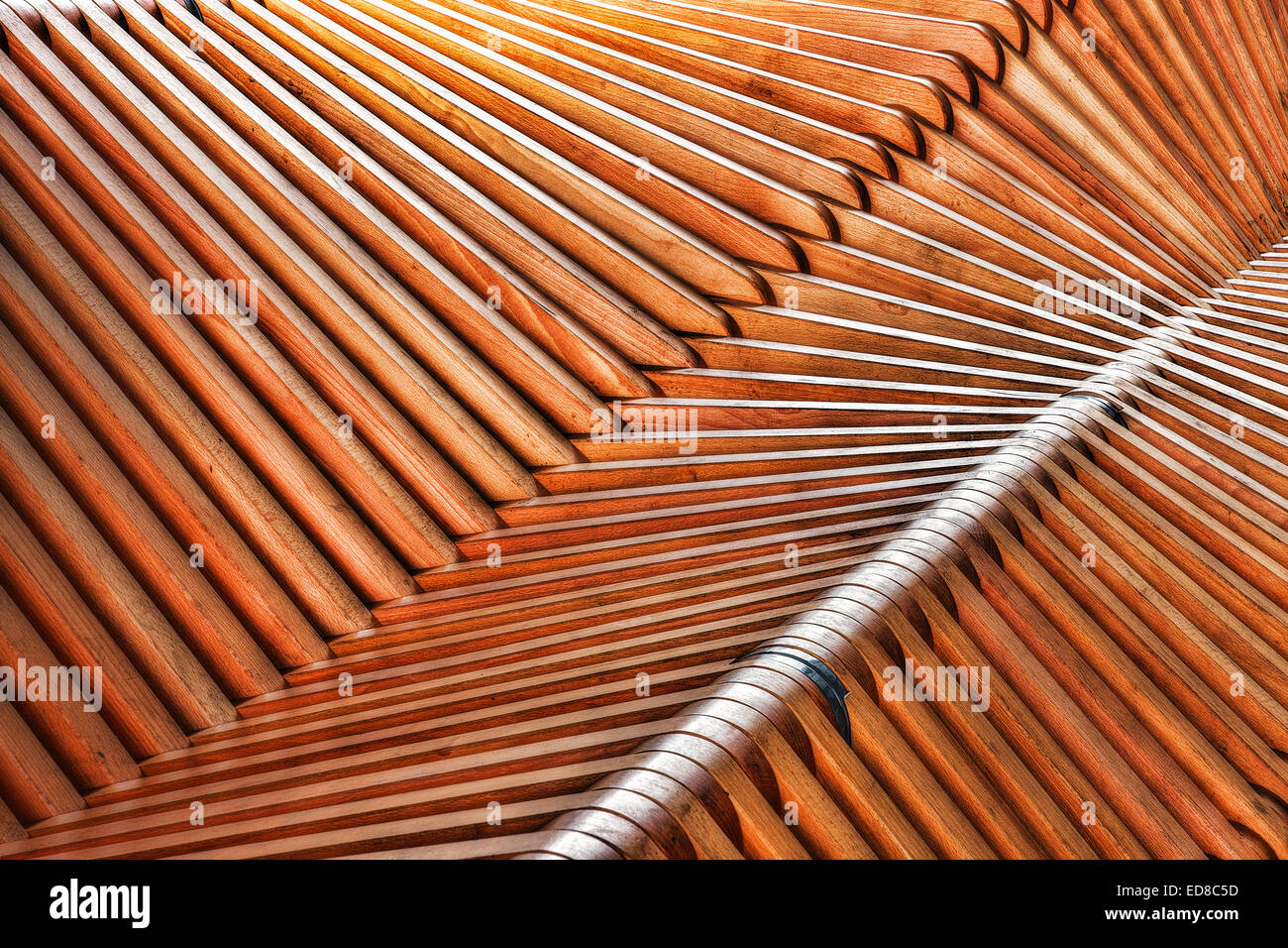 Abstract wooden construction Stock Photo