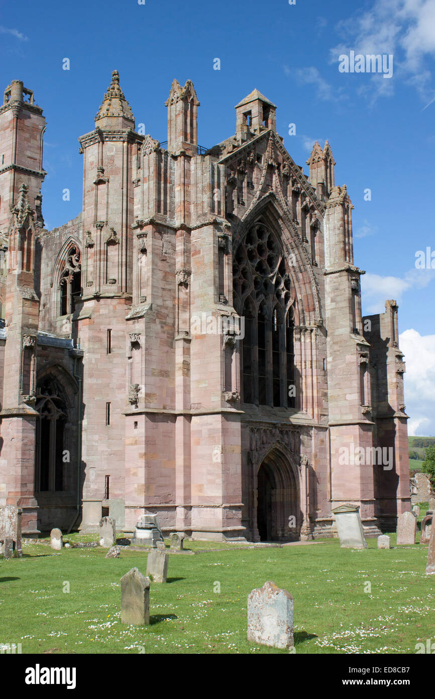 Melrose Abbey, Melrose, Scotland, UK Stock Photo Alamy