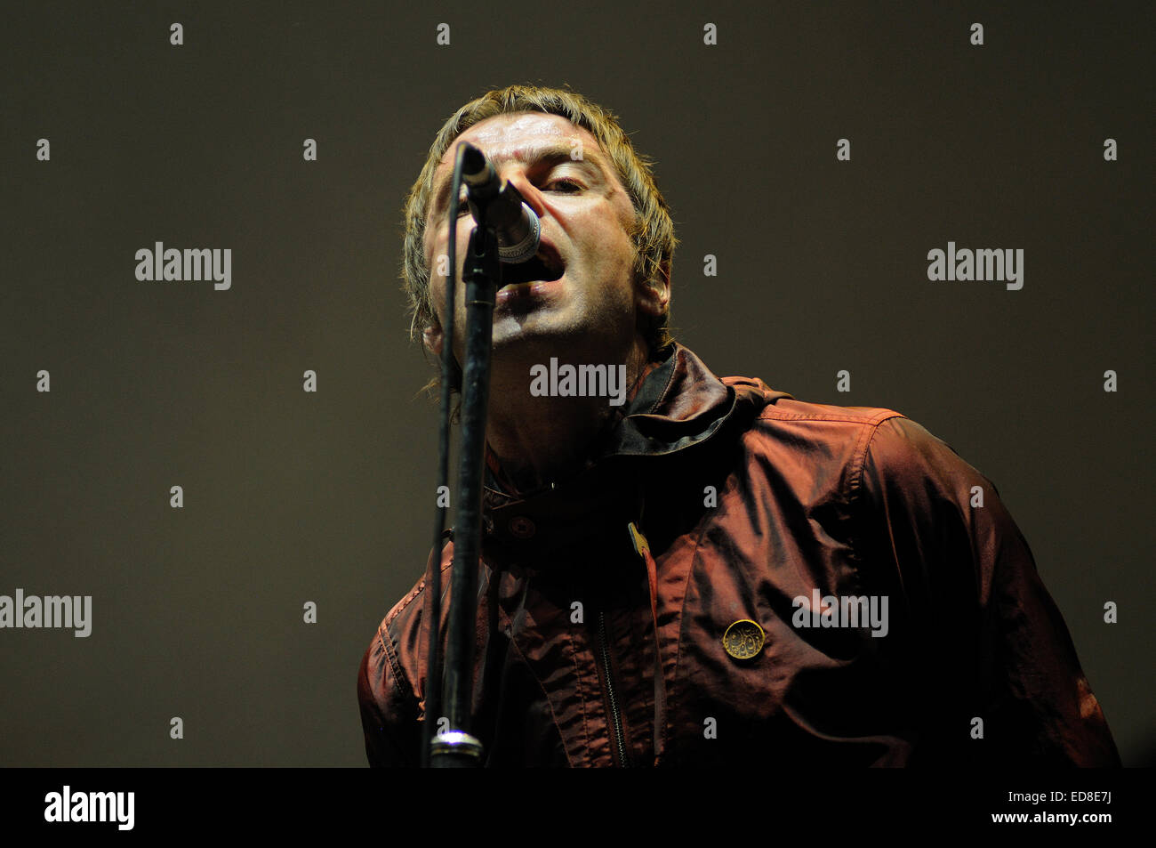 BENICASIM, SPAIN - JULY 19: Beady Eye band concert performance at FIB (Festival Internacional de Benicassim) 2013 Festival. Stock Photo