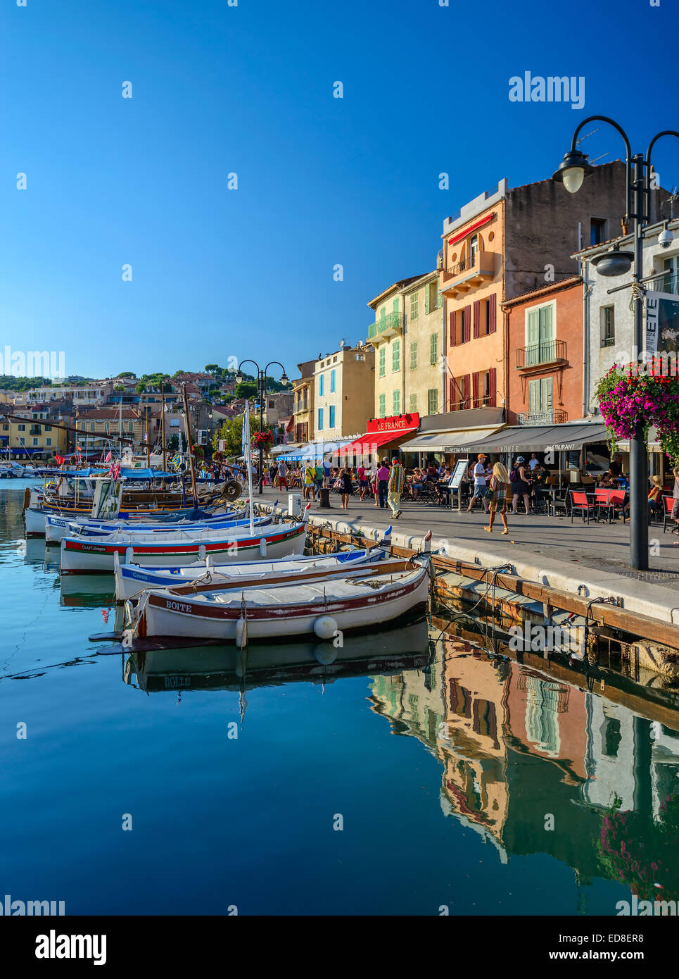 Cassis Harbor, Village of Cassi, South of France, Provence, near Marseille Stock Photo