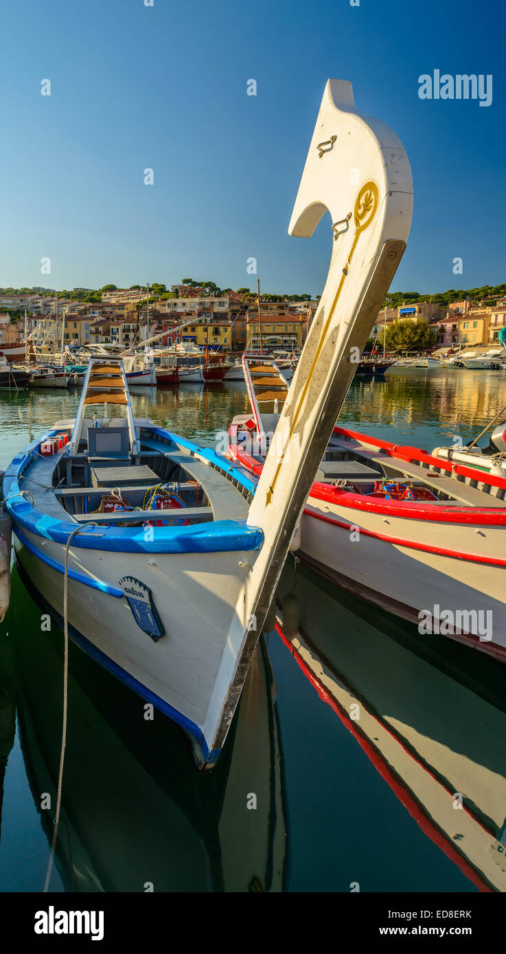Cassis Harbor, Village of Cassi, South of France, Provence, near Marseille Stock Photo