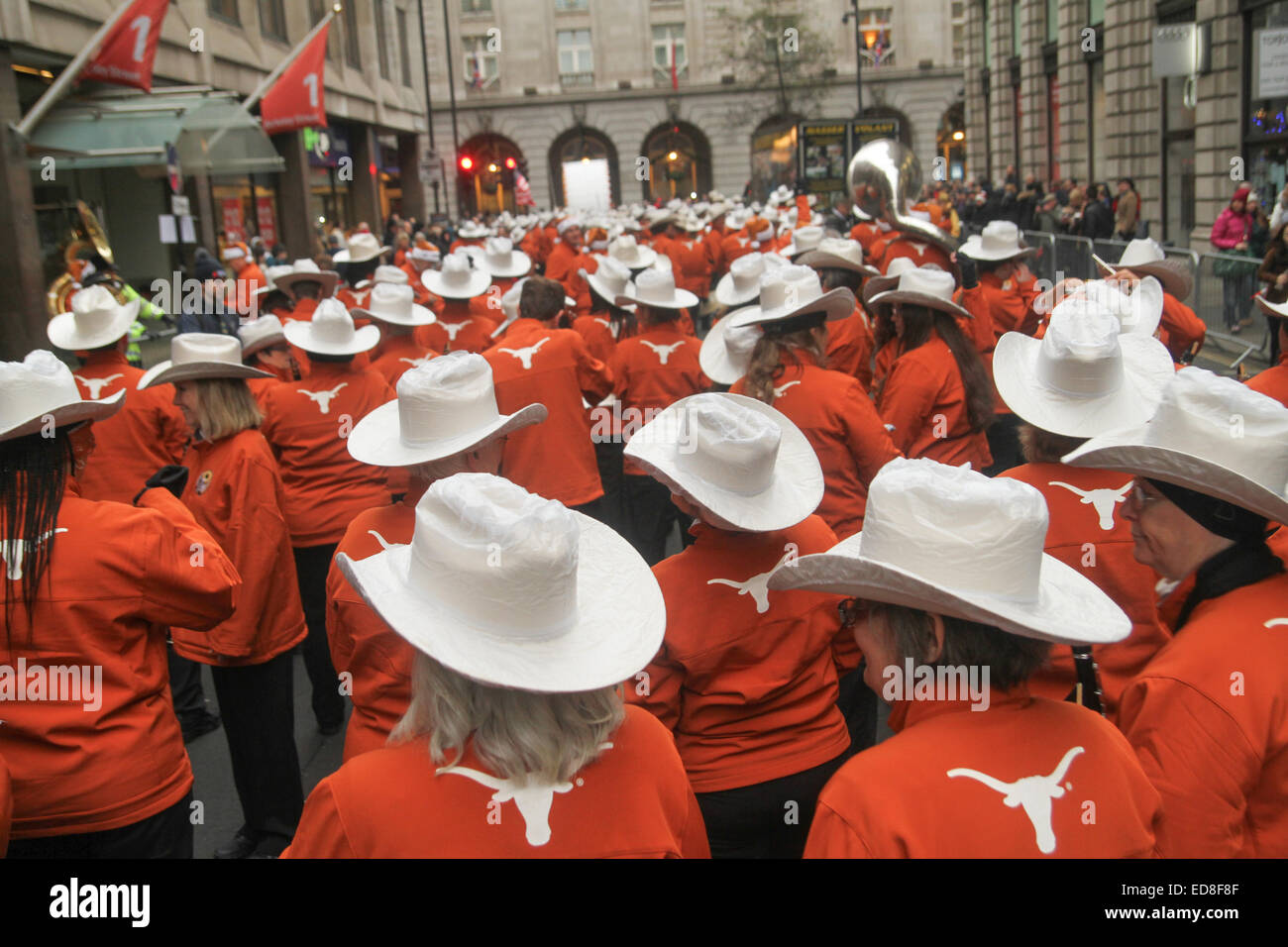 Texas Longhorn band members 