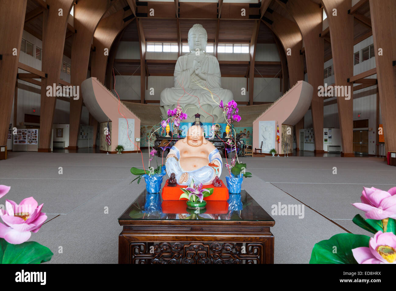 Carmel, NY USA August 17, 2014 Great Buddha statue in Chuang Yen