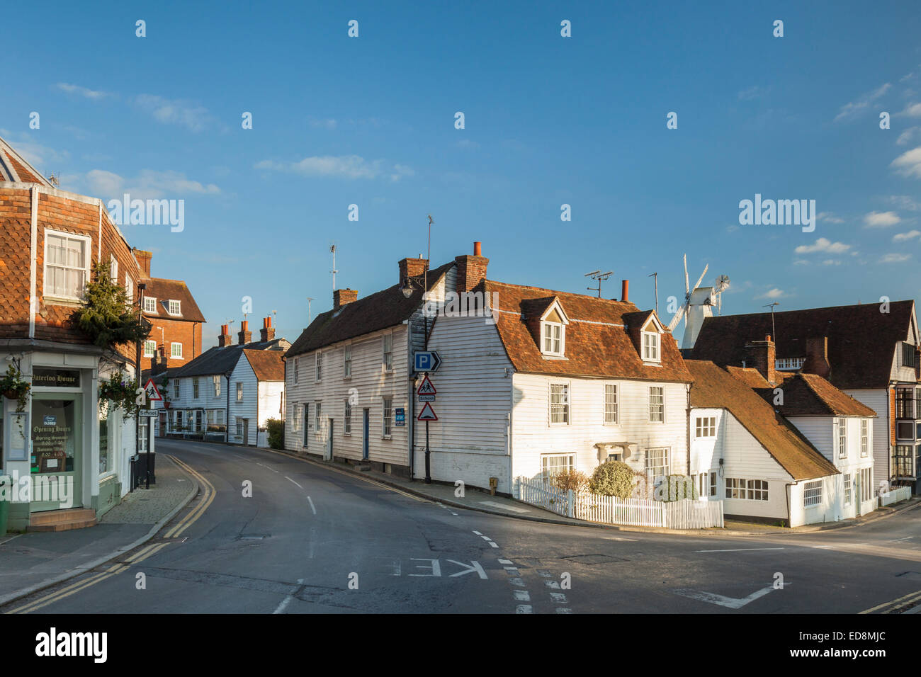 Road junction in Cranbrook, Kent, England Stock Photo Alamy