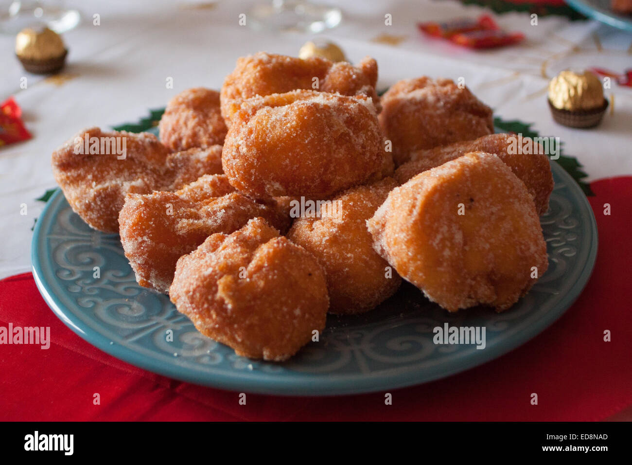 Portuguese christmas desserts Stock Photo
