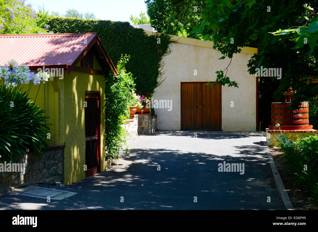 Australian premier wine maker, Yalumba estate at Barossa Valley South Australia. Stock Photo