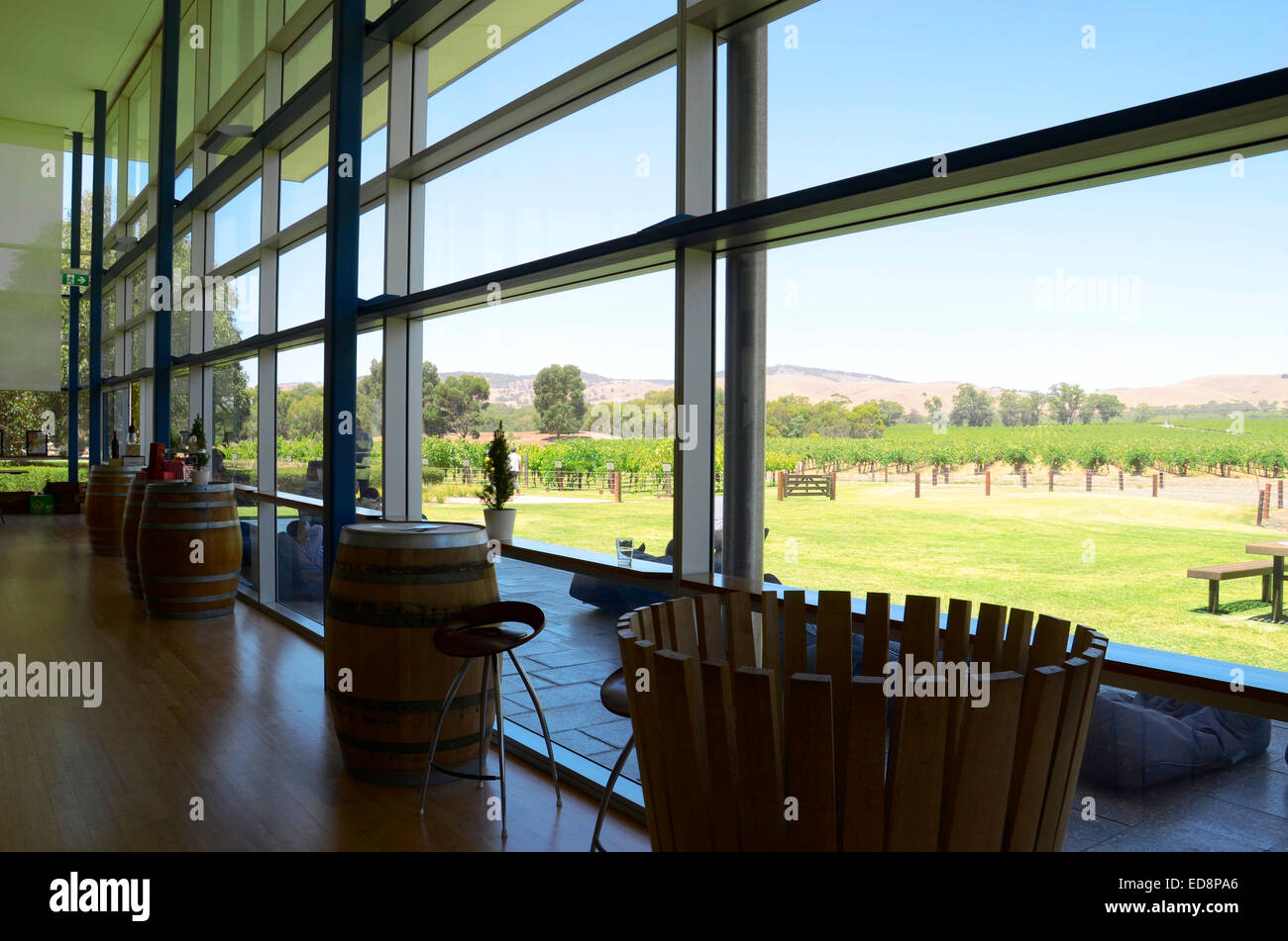 Australian wine maker, Jacobs Creek, Barossa Valley wine center estate. Stock Photo