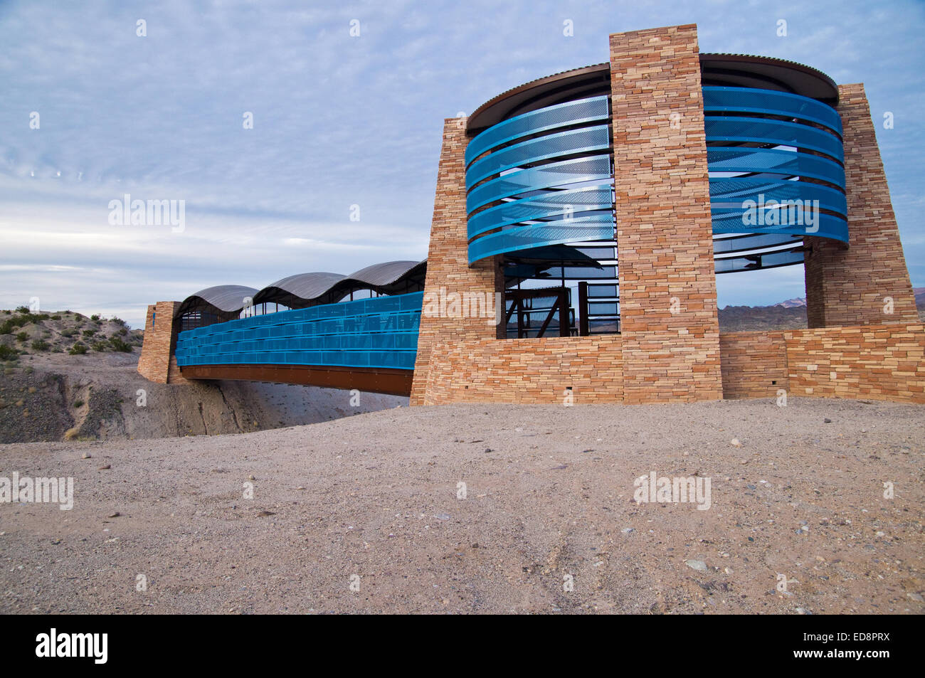 Modern colorful bridge in desert Laughlin, Nevada Stock Photo Alamy