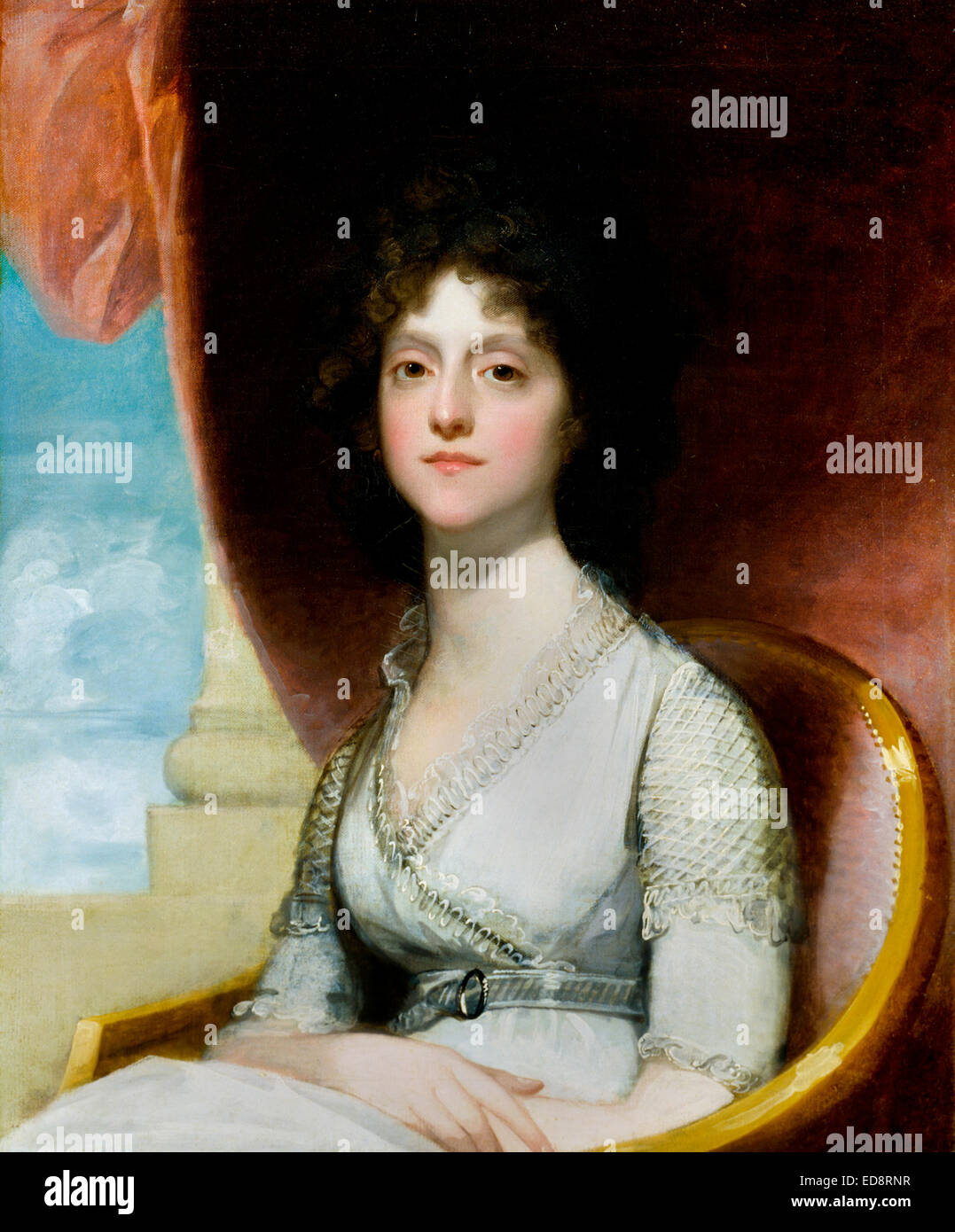 Gilbert Stuart, Marianne Ashley Walker 1799 Oil on canvas. Indianapolis Museum of Art, Indiana, USA. Stock Photo