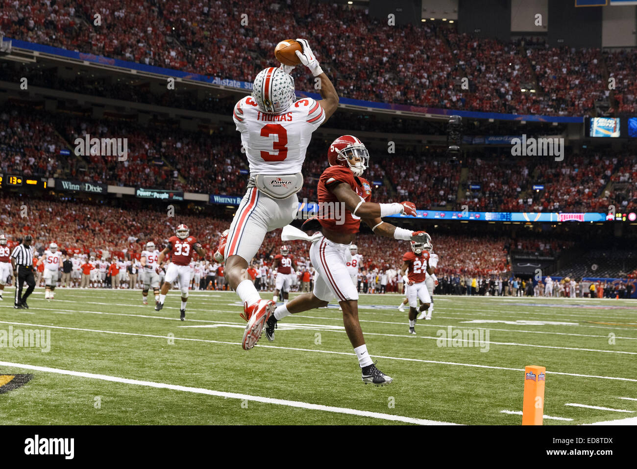 New Orleans LA USA. 1st Jan 2015. Ohio State Buckeyes wide