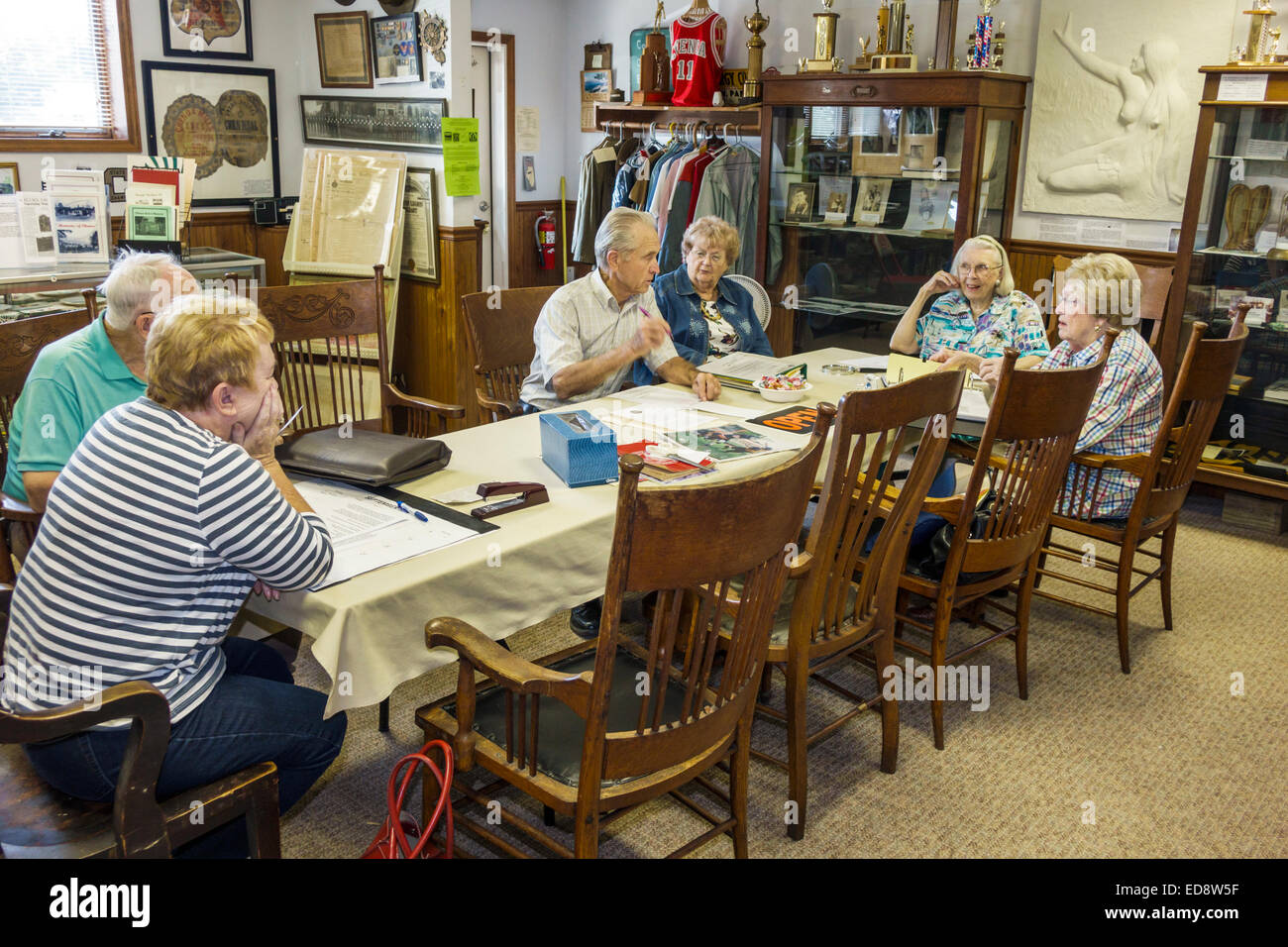 Illinois Chenoa Historic Route 66 US 66 highway Chenoa Historical Stock