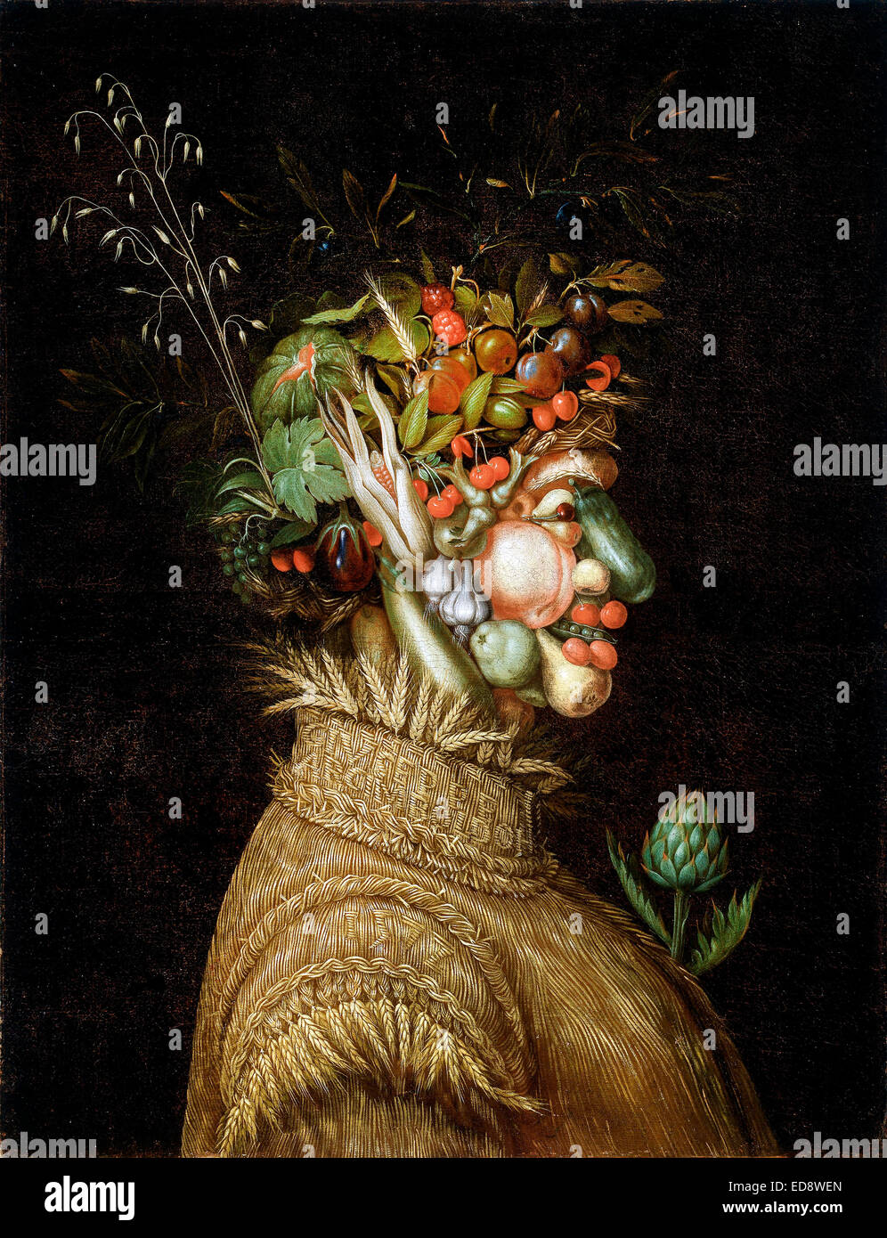 Giuseppe Arcimboldo, Summer 1572 Oil on canvas. Denver Art Museum, Denver, USA. Stock Photo
