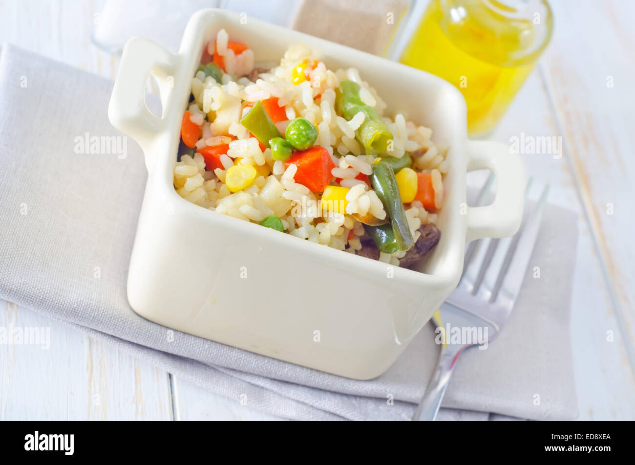 rice with vegetable Stock Photo - Alamy